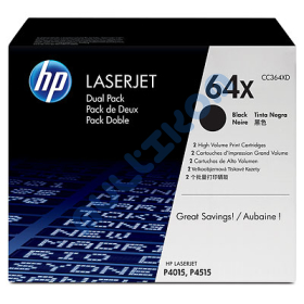 2 x Kaseta z czarnym tonerem HP LaserJet CC364XD