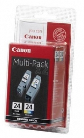 2 x Wkład atramentowy czarny i color Canon BCI-24BK/C