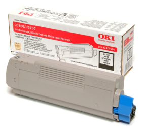 Czarny (black) toner Oki 43324424